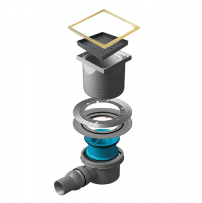 Точечный трап Pestan Confluo Standard 15х15 Ceramic Gold (13000119) фото в интернет-магазине Русалия