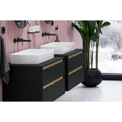 Смеситель для умывальника скрытого монтажа EXCELLENT Pi AREX.1214BL (черный мат) фото в интернет-магазине Русалия