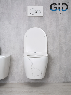 Унитаз подвесной Gid Ws2198 (СС) 62228Y под камень глянцевый 49x36x35.5 фото в интернет-магазине Русалия