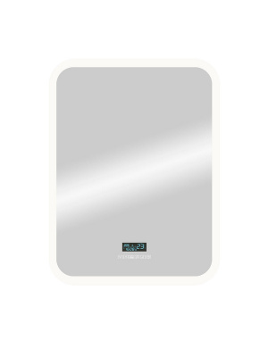 Зеркало с подсветкой Glamour 700х900 многофункциональная панель, антизапотевание ЗЛП451 Continent фото в интернет-магазине Русалия