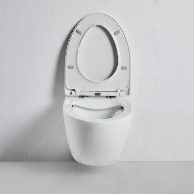 BOND F05-10 Унитаз подвесной безободковый с сиденьем с микролифтом фото в интернет-магазине Русалия