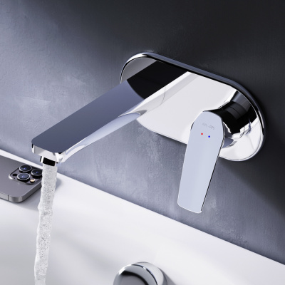 F90A72200 Gem, смеситель д/умывальника, монтируемый в стену, хром, шт. фото в интернет-магазине Русалия