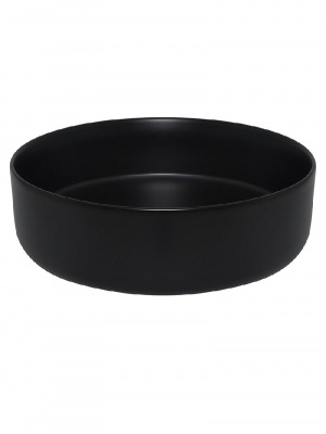 AQM5012 Раковина накладная круглая, цвет черный матовый. 355x355x120 фото в интернет-магазине Русалия