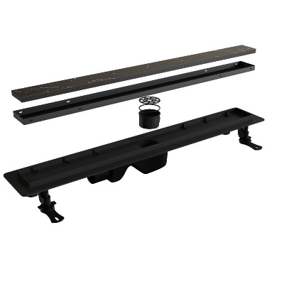 Душевой лоток Drain Leo-31 с универсальной решеткой, 40 см RGW фото в интернет-магазине Русалия