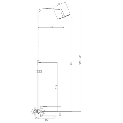 Душевая система Haiba (HB24801) фото в интернет-магазине Русалия