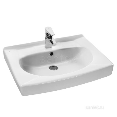 Раковина Santek Пилот 50 отверстие под смеситель 1WH301970 фото в интернет-магазине Русалия