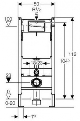 Инсталляция 3 в 1 Geberit Duofix 458.122.11.1 фото в интернет-магазине Русалия