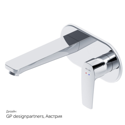 F90A72200 Gem, смеситель д/умывальника, монтируемый в стену, хром, шт. фото в интернет-магазине Русалия