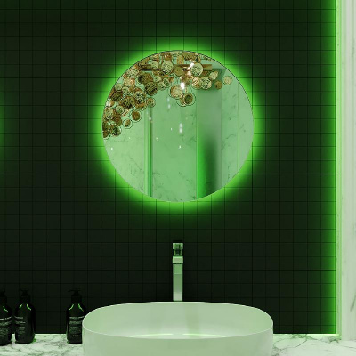 Зеркало AZARIO Savanna RGB D550 SMART-управление, парящая подсветка (LED-00002605) фото в интернет-магазине Русалия