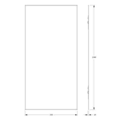 Зеркало настенное с фацетом Standard EVOFORM 50x100 см, BY 0231 фото в интернет-магазине Русалия