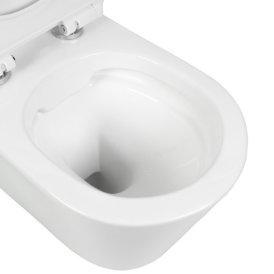 BOND F03-10 Унитаз подвесной безободковый с сиденьем с микролифтом фото в интернет-магазине Русалия