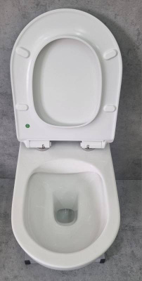 Унитаз подвесной CeramaLux 2196 -2 белый фото в интернет-магазине Русалия