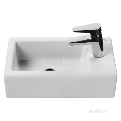 Раковина Santek Эрис 46 отверстие под смеситель справа 1WH301972 фото в интернет-магазине Русалия