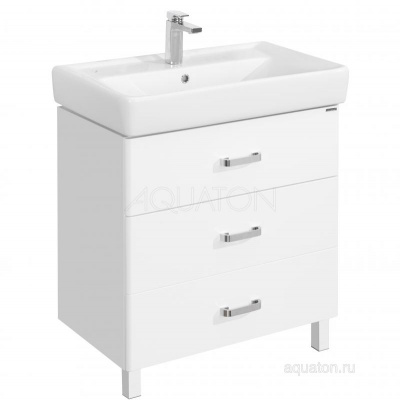 Тумба под раковину AQUATON Америна 70 М белый 1A169001AM010 фото в интернет-магазине Русалия