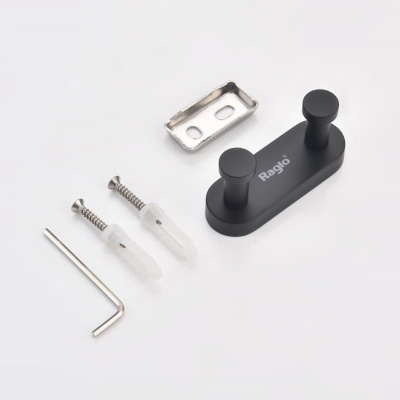 Крючок для ванной комнаты Raglo R300.052.06, черный фото в интернет-магазине Русалия