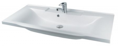 Тумба с раковиной Мадрид 100 чёрный 2 ящика Акватон фото в интернет-магазине Русалия