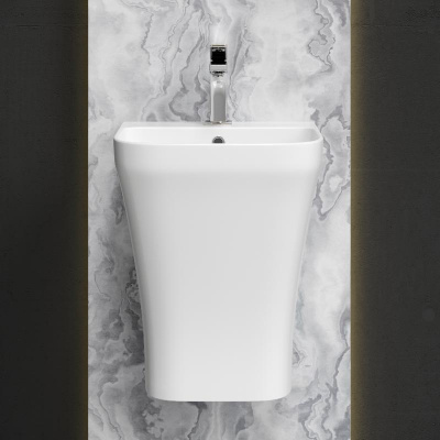 Раковина моноблок подвесная DION CN6067 Ceramica Nova фото в интернет-магазине Русалия