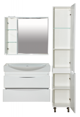 Тумба Элвис 85 подвесная с раковиной Kirovit Элвис 85 Misty фото в интернет-магазине Русалия