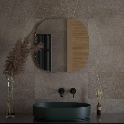 Зеркало с LED-подсветкой настенное OPTI DEFESTO 60x60 см, DF 2859R фото в интернет-магазине Русалия