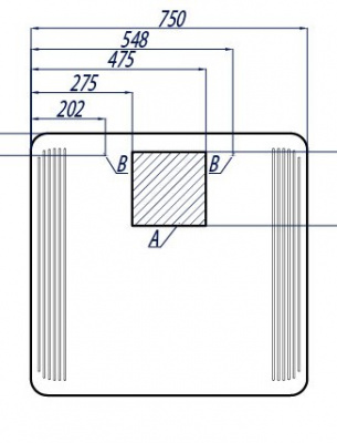 Зеркало Валенсия 75 1A124702VA010 Акватон фото в интернет-магазине Русалия