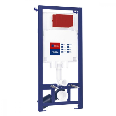 Система инсталляции Lemark PENEDA для подвесных унитазов, механическая, без кнопки смыва (9880001) фото в интернет-магазине Русалия