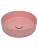AQM5012 Раковина накладная круглая, цвет розовый матовый. 355x355x120 фото в интернет-магазине Русалия