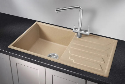 Кухонная мойка GRANULA (8601, ПЕСОК ) фото в интернет-магазине Русалия