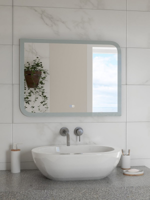 Зеркало с подсветкой Fantasy 800x600 антизапотевание ЗЛП103 Continent фото в интернет-магазине Русалия