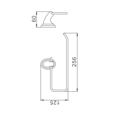 Полотенцедержатель Haiba HB1503-2, хром фото в интернет-магазине Русалия