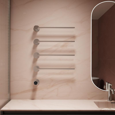 Полотенцесушитель электрический Vincea VTD-2H1CH, хром, таймер фото в интернет-магазине Русалия