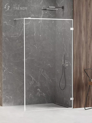 Душевое ограждение NEW TRENDY AVEXA WHITE 130x200 EXK-2914 (белый) фото в интернет-магазине Русалия