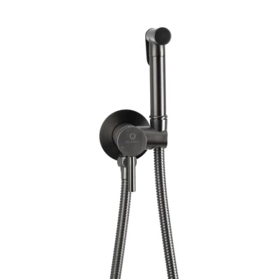 Гигиенический душ со смесителем встраиваемый FILARETE Roun FL100BG, графит фото в интернет-магазине Русалия