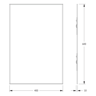 Зеркало настенное с фацетом Standard EVOFORM 40x60 см, BY 0208 фото в интернет-магазине Русалия