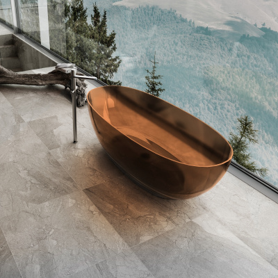 Ванна прозрачная Vincea VBT-6T01BR, 1700*750*550, цвет янтарь фото в интернет-магазине Русалия