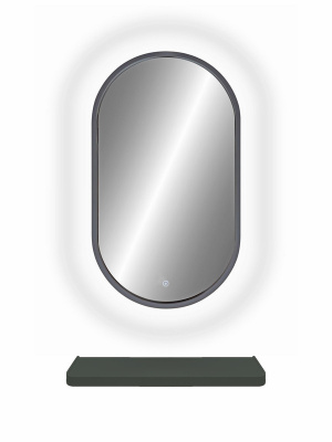 Зеркало с подсветкой Prime Gray 450x800 ореольная подсветка ЗЛП1079 Continent фото в интернет-магазине Русалия