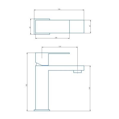 Смеситель для раковины Haiba (HB10803-7) фото в интернет-магазине Русалия