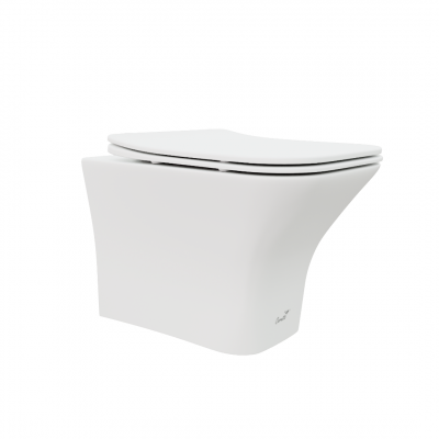 Унитаз VETTORE Aria MW ТЕРМООБЖИГ (не плёнка) подвесной безободковый белый матовый Ceruttispa CT9242 (480х340х350) фото в интернет-магазине Русалия