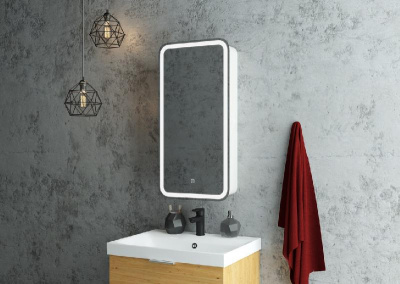 Зеркальный шкаф Elliott 400х800 левый МВК058 Continent фото в интернет-магазине Русалия