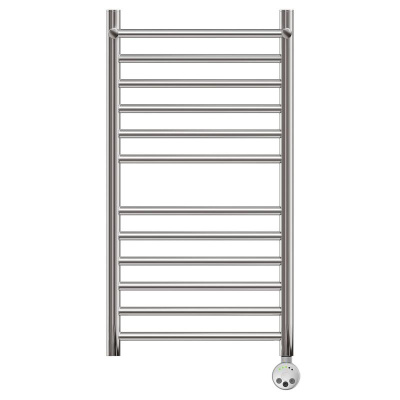 Полотенцесушитель электрический Point Аврора PN10158SPE П11 500x800 с полкой левый/правый, хром фото в интернет-магазине Русалия