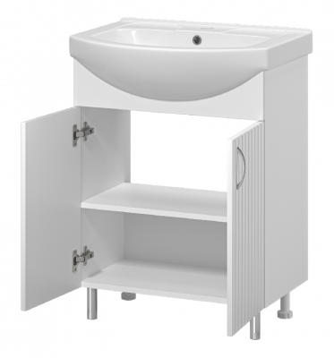 Тумба Изео 65 с раковиной Днепрокерамика Изео 65 Misty фото в интернет-магазине Русалия