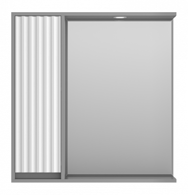 Зеркальный шкаф Balaton 80 левый (комбинированный) BAL-04080-01-01Л Brevita фото в интернет-магазине Русалия