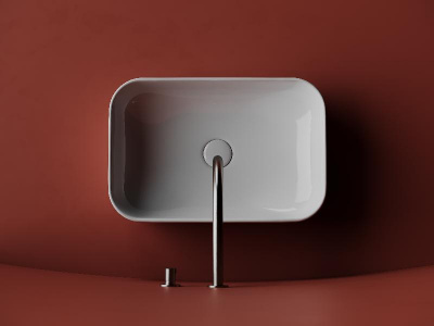 Умывальник чаша накладная прямоугольная Element 510*340*140мм CN5043 Ceramica Nova фото в интернет-магазине Русалия