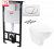 Комплект унитаз с инсталляцией 5 в 1 AM101/1120-3:1RUS SET + M70 + WC ALCA + сиденье A60 Alcaplast фото в интернет-магазине Русалия