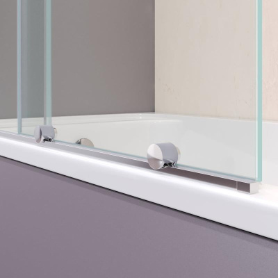 Шторка на ванну RGW SC-46 1000, стекло прозрачное, профиль хром фото в интернет-магазине Русалия