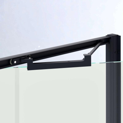 Душевая дверь RGW SV-05B 900, стекло прозрачное, профиль черный фото в интернет-магазине Русалия