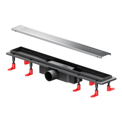 W02SC-P11-060-01SB PrimeFlow Трап для душа линейный универс затвор Cut Gradient 60см цвет сталь мат Am.Pm фото в интернет-магазине Русалия