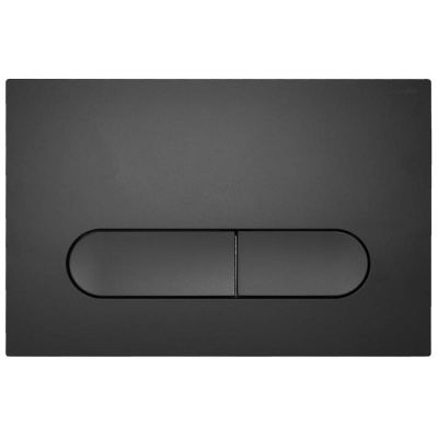 Кнопка смыва AZARIO NEW двойная, пластик, черный матовый (AZ-004.04) фото в интернет-магазине Русалия