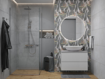 Душевая система с изливом для ванны Moduo A64088 Cersanit фото в интернет-магазине Русалия