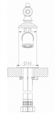 Смеситель для умывальника Art бронза F175109U Bravat фото в интернет-магазине Русалия