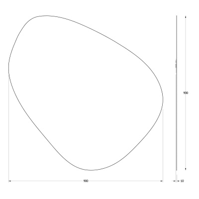 Зеркало настенное Primary EVOFORM 90х90 см, BY 0116 фото в интернет-магазине Русалия